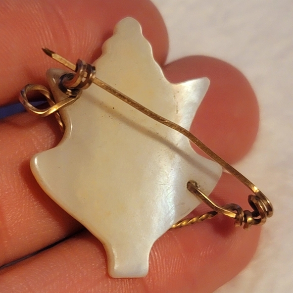 WWII Mother's SWEETHEART PIN Decoratively Wrapped in Gold Wire Initial "A" - Picture 3 of 7